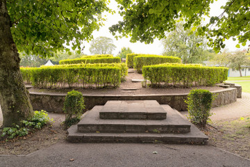 The town park in Alton, Hampshire, England