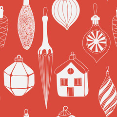 Collection of various Christmas ornaments