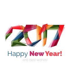 Christmas geometric banner, 2017 New Year