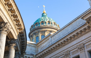 Dome Kazan Cathedral, St. Petersburg, Russia