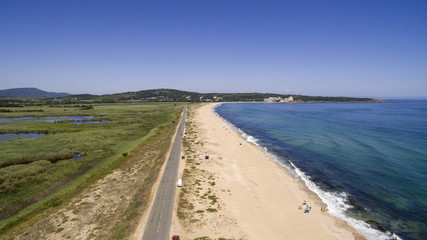 Aerial photo of Dyuni, beach, Bulgaria