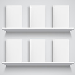 Bookshelf and Books with Blank Covers © Timurock