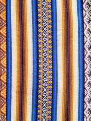 Typical Ethiopian hand-woven colorful fabric