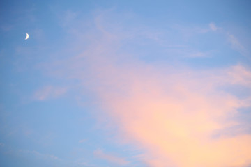 blue and pink sky