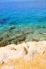 Beautiful sea and rocky shore