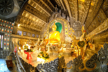 Silver monastery in Wat srisuphan temple in Chiang Mai, Thailand