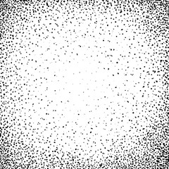 Square border frame with black dots on white background