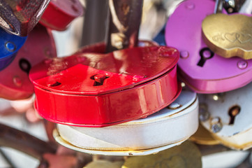 traditional locks symbolizing the strong relationship of the new