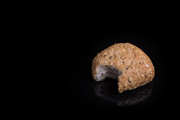 bitten roll on black