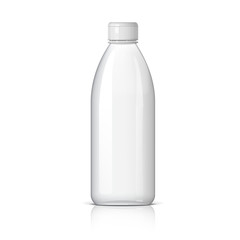 Naklejka premium Realistic plastic bottle for water.