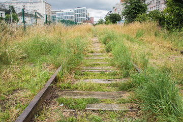 abandoned train tracks