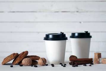 coffe paper cup bean