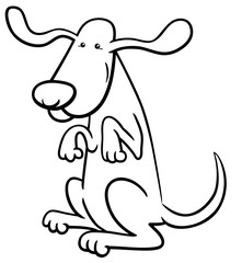 dog character coloring page