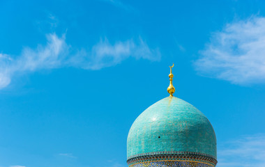 Dome Muslim mosque in Tashkent, Uzbekistan.