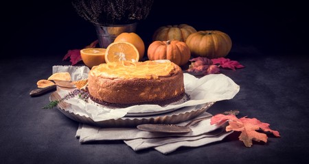 Potato pancakes with pumpkin puree