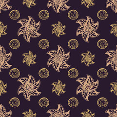 Seamless pattern rich dear background. 