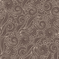 Seamless background in abstract style brown and beige 
