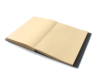 brown notebook with isolate
