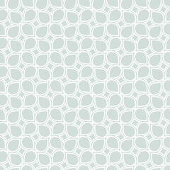 Seamless ornament. Modern geometric pattern with repeating elements. Light blue and white pattern
