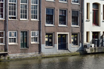 Fototapeta premium Building at the waterfront in Amsterdam