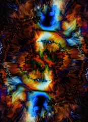 Obraz na płótnie Canvas Color cosmic space, multicolor background. Painting effect.