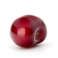 Sweet cherry berry isolated on white background cutout