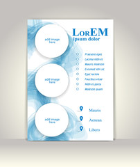 Flyer, brochure or magazine cover template.Corporate business background or cover design can be use for publishing, print and presentation