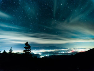 上田市と星空