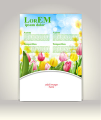 Flyer, brochure or magazine cover template.Corporate business background or cover design can be use for publishing, print and presentation