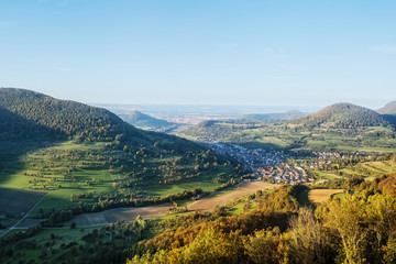 Naklejka premium Swabian alps panorama view