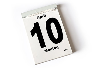 Obraz premium 10. April 2017