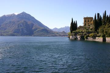 Villa Cipressi from Villa Monastero on the Lake Como