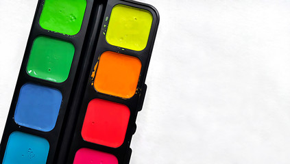 bright watercolor paints