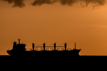 Ionian sea at sunset