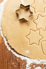 Making Christmas cookies