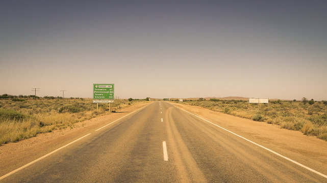 Outbackstraße in South Australia, Australien