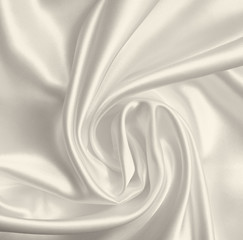 Smooth elegant golden silk as wedding background. In Sepia toned