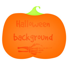 Halloween background with pumpkin,