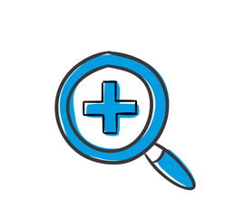 Fototapeta premium Stick Figure Series Icon / Vergrößerung