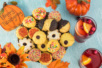 Gourmet assorted holiday cookies.
