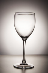 Empty wine glass