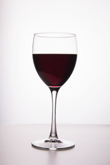 Glass of red wine