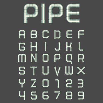 Pipe font