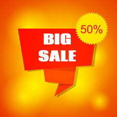 Vector sale banner