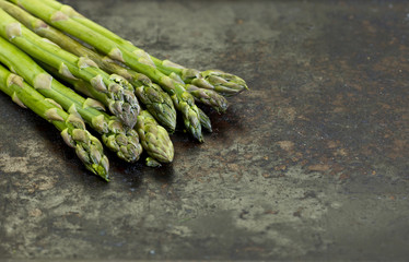 Bunch of raw asparagus