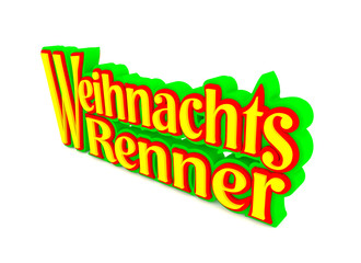 Weihnachtsrenner, 3d rendering