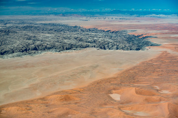 Wüste Namib, Namibia, Luftaufnahme