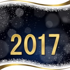 Naklejka premium Carte de vœux 2017. (bb) 