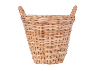 Obraz premium Wicker baskets isolated on white background. 