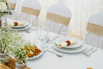 wedding table set